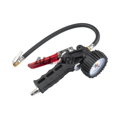 Pistola di gonfiaggio per pneumatici con manometro BAR PSI