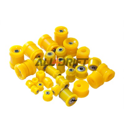 Kit completo di boccole in poliuretano per assali (anteriore + posteriore) Sport BMW E36 + differenziale