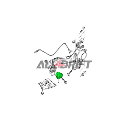 Giunto Uniball per braccio longitudinale posteriore BMW E36/E46 - Alluminio