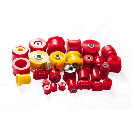 Kit completo di boccole in poliuretano per asse (anteriore + posteriore) Sport BMW E46 + differenziale