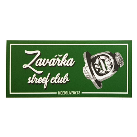 Adesivo Zavářka street club (RICEDELIVERY)