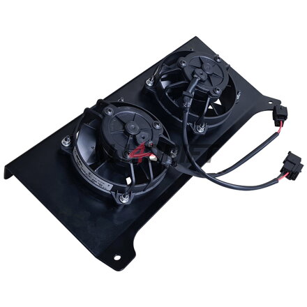 RS-Ultimate Supporto Universale Radiatore Olio per 2 Ventole, 16 File, 260x125x50mm AN10