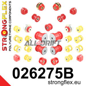 026275B Kompletní sada polyuretanových silentbloků náprav Audi / Seat / Škoda / VW / Cupra