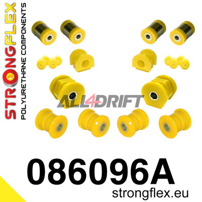 086096A: Sada silentbloků přední nápravy SPORT - Honda VI (95-00) JAPAN EJ / EK / EM1