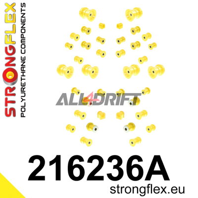 216236A: Kit completo boccole sospensioni SPORT - Toyota III (86-93) A70