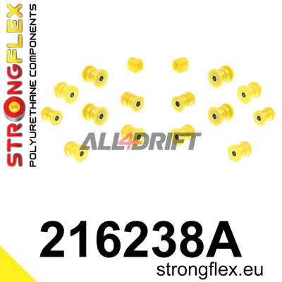 216238A: Rear suspension bush kit SPORT - Toyota III (86-93) A70