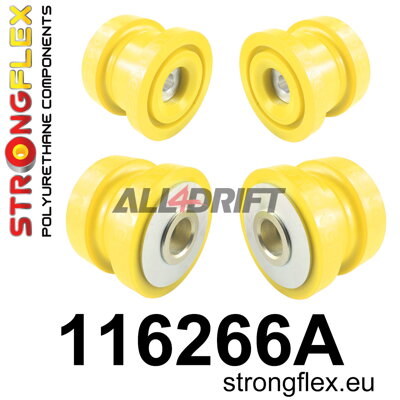 116266A Sada silentbloků zadního pomocného rámu SPORT - Mercedes C215 (98-06)