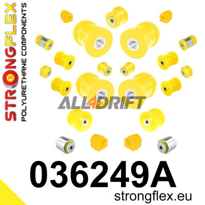 036249A Kit completo boccole in poliuretano per assali SPORT BMW E6x