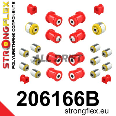 206166B Kit Completo Boccole in Poliuretano Sospensioni - Suzuki FWD