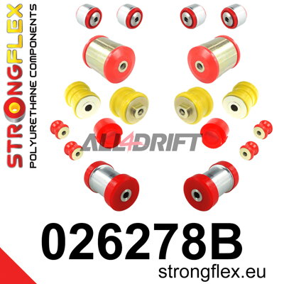 026278B Kit boccole assale anteriore e braccio longitudinale posteriore Audi