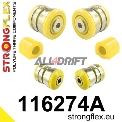 116274A Kit boccole sospensione anteriore SPORT - Mercedes W212 RWD