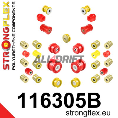 116305B Kit completo boccole in poliuretano per sospensioni - Mercedes W203 (00-07) 4MATIC