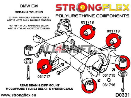 031715A Silentblock Supporto Assale Posteriore SPORT BMW E39