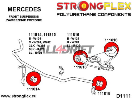 111816A Boccola SPORT Braccio Oscillante Inferiore Anteriore - Mercedes R129 (89-01)