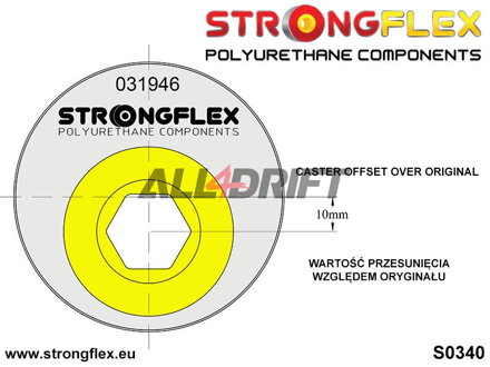 031946A Boccola del braccio oscillante inferiore anteriore - Eccentrica 66mm SPORT BMW E46 / Z4