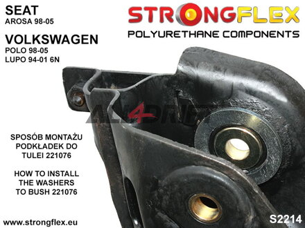 221076B Boccola posteriore del braccio oscillante anteriore - Seat Arosa 6H (98-04)