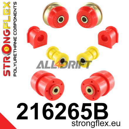 216265B: Kit boccole sospensione anteriore e assale posteriore - Toyota IX (01-07) E120 E130