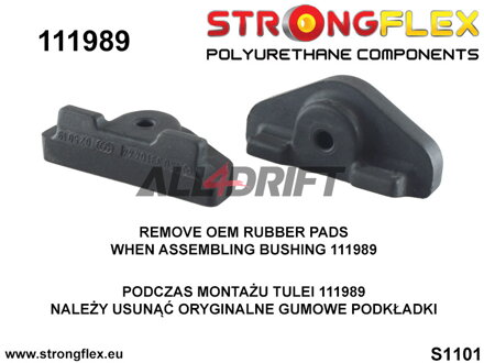 116251B Kit boccole sottotelaio anteriore - Mercedes W140 (91-98)