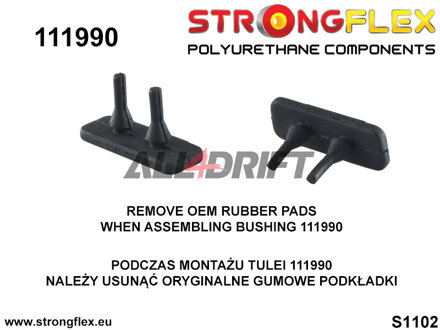 116251B Kit boccole sottotelaio anteriore - Mercedes W140 (91-98)