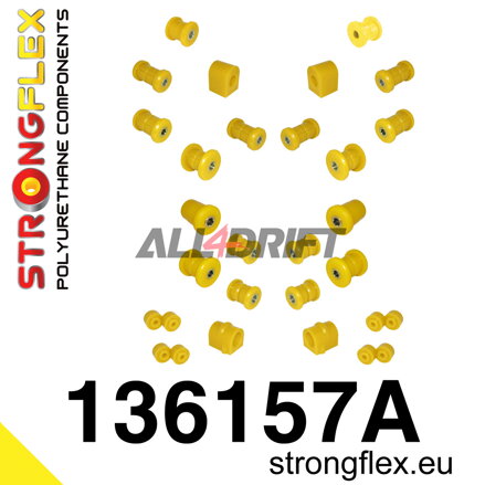 136157A Kit completo di boccole in poliuretano SPORT per sospensioni Opel Ascona / Manta