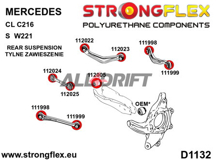 112022A Boccola interna SPORT per braccio oscillante inferiore posteriore - Mercedes C216 RWD