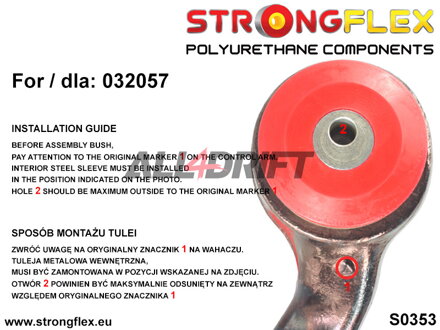 036070A Kit Boccole Sospensioni Anteriore SPORT BMW X5 / X6