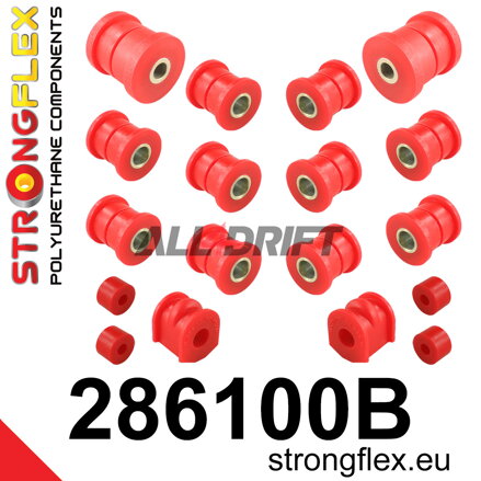 286100B Sada silentbloků zadní nápravy - Nissan 100NX (90-96) B13