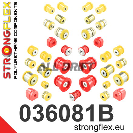 036081B Kit completo di boccole in poliuretano per assali - BMW F01 / F02 RWD