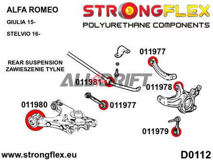 011978A: Boccola superiore mozzo ruota posteriore SPORT - Alfa Romeo Stelvio (16-)