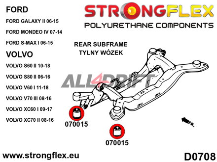 076158A Kit Boccole Telaietto Posteriore SPORT Ford / Volvo
