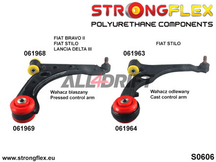061963A Boccola Anteriore SPORT per Braccio Oscillante - Fiat Stilo (01-07)