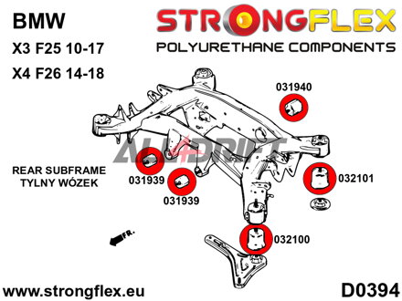 032100A Boccola Anteriore SPORT Telaietto Posteriore BMW X3 / X4