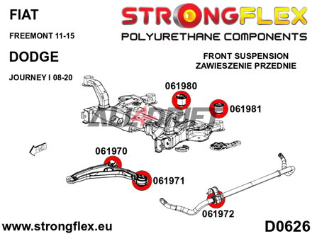 061972A Boccola barra stabilizzatrice anteriore SPORT Dodge / Fiat