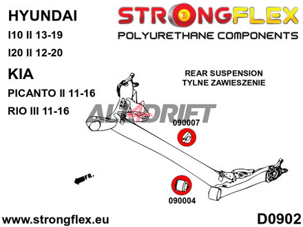 090007A Silentblok zadního stabilizátora v nápravnici SPORT Hyundai / Kia