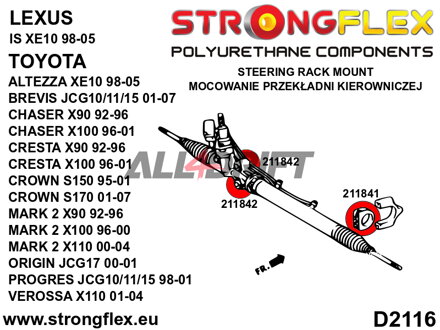 211841B Silentblock cremagliera sterzo - Toyota V (92-96) X90