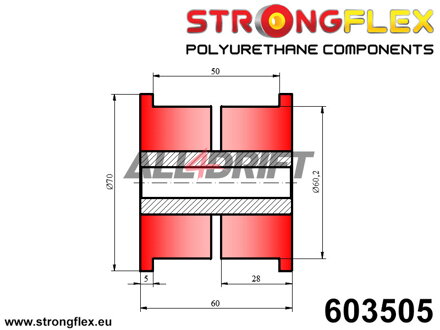 603505 Silent block universale 60mm