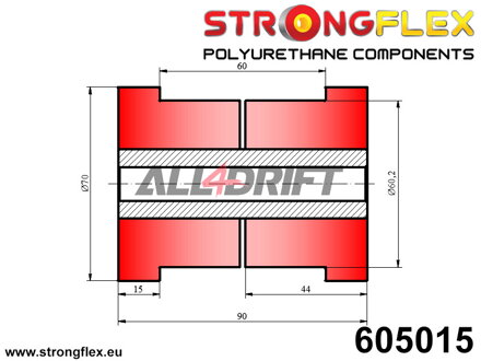 605015 Silentblock Universale 60mm