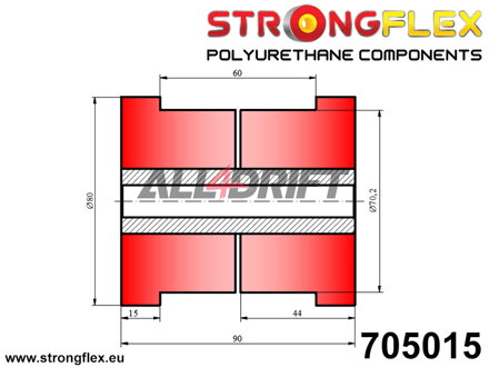 705015 Silentblock Universale 70mm