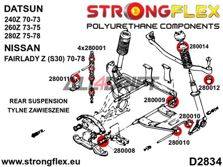 280010A Boccola Esterna Braccio Posteriore SPORT Datsun / Nissan