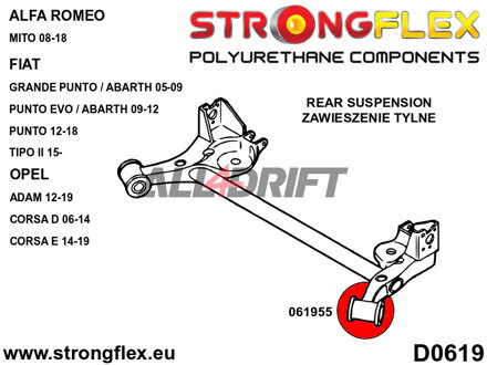 061955B Silentblock telaietto posteriore 69,5mm