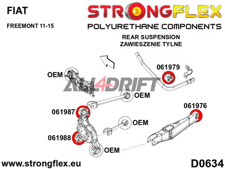 061987A Boccola Superiore Mozzo Posteriore 47mm SPORT - Fiat Freemont (11-15)