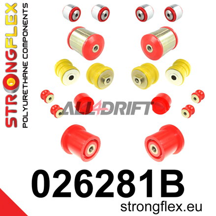 026281B Kit boccole assale anteriore e braccio longitudinale posteriore Audi / Škoda / VW