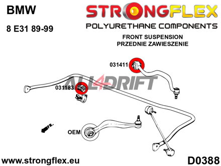031183A Boccola barra stabilizzatrice anteriore SPORT BMW