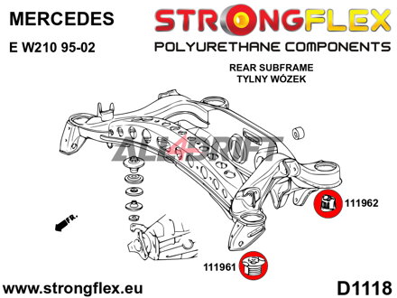 116244A Kit completo boccole sospensioni SPORT - Mercedes W210 4MATIC
