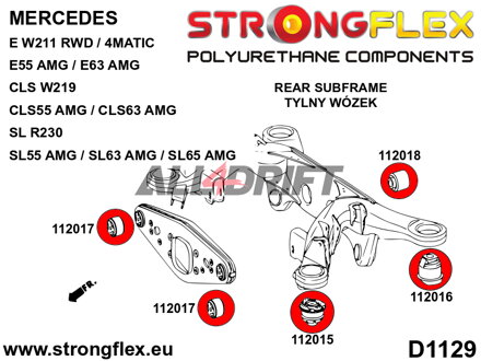 112015A Boccola anteriore SPORT telaietto posteriore – Mercedes W211 RWD