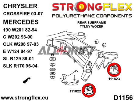 116297B Kit Completo di Boccole Sospensioni in Poliuretano - Mercedes W124 4MATIC