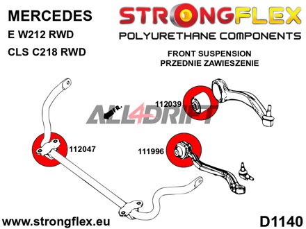 111996A Boccola SPORT del braccio oscillante inferiore anteriore - Mercedes R172 (11-19)