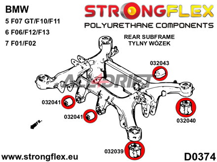 036062B Kit Boccole Supporto Assale Posteriore BMW / Rolls-Royce