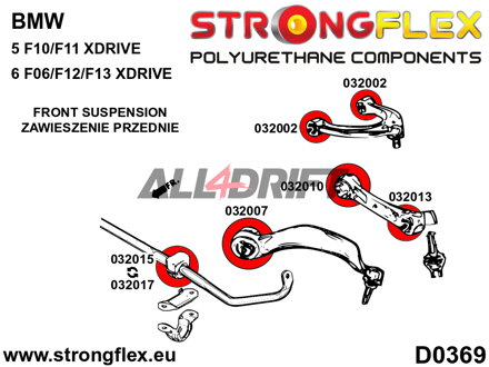 032010A Boccola interna del braccio oscillante inferiore ANTERIORE SPORT - BMW F10 (10-17) Sedan xDrive