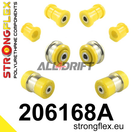206168A Kit Boccole Assale Anteriore e Telaietto Posteriore SPORT Opel / Suzuki
